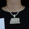 Kedjor hiphop smycken 2021 trend atm inledande halsband för män guld färg 5a cz tenniskedjan pendent punk halsband pojkar rapper2334