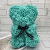 Decorative Flowers Wreaths 25CM High Roses Bear Valentine's Day Teddy Bears 14 Colors Holiday High-grade DIY Gifts Christmas Gift Wedding Decoration 231024