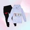 2pcsset Stranger Things Kids Set Long Sleeve Hoodie Pants Friends Dont Lie 9 Colors tillgängliga barnkläder pojkar flickor cl2869374