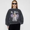 Designer Anie Sweatshirt Pullover Jumper AB Dames Wassen Lavendel Paars Los Fleece Sweatshirt Nieuw BINGs Product Hoge kwaliteit