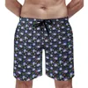 Mäns shorts Summer Board Water Print Sports Fitness Pink Lotus Design Short Pants Casual Fast Dry Swim Trunks Plus Size