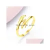 Band Rings Vintage Hug Rings For Women Sier Color Open Adjustable Electroplating Cuff Wedding Engagement Ring Jewelry Gift Drop Delive Otiyx