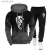 Herrspåriga nya mäns långärmade hoodies i olika färger Black Sportswear Designer Casual Style Sportswear S-4XL Q231025