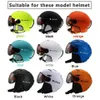 Skihelmen LOCLE Snowboardhelm Vizierlens Afneembaar sneeuwmasker Antifog AntiUV Geïntegreerd brilschild voor MS95 en MS99 231024