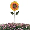 Decorazioni da giardino Pali di girasole per esterni Lampada da giardino impermeabile a LED ad energia solare Lampada da giardino impermeabile per percorso decorativo