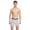 Sous-vêtements Sport Hommes Sexy Sous-vêtements Boxer Court Long Plus Coton Quadrangle US Grand Respirant Gay