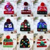 Beanie/Totenkopfkappen Weihnachtsmützen Flash Light Up Strickmütze Erwachsenes Kind Weihnachtsmannmütze mit LED-Licht Neujahrsparty WeihnachtsfeiergeschenkeL231025