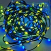 Decoraciones navideñas DC5V 15202530mm50mm100mm Pitch SK6812RGBW LED Pebble Seed Pixel String Light direccionable a todo color IP67 Cable negro 231025