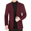 Men's Suits Autumn Men Woolen Blazers Jackets Cashmere Business Casual Coats Male Slim Fit Wool 4XL