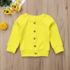 Rompers Pudcoco US Stock born Infant Kids Baby Girls Sweater Long Sleeve Cotton Buttons Knitted Cardigan Coat Solid Tops 231024