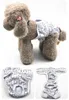 Dog Apparel Pet Soft Washable Female Diapers Cartoon Print Panties Reusable For Heat Cycle
