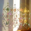 Decorações de jardim Cristal Wind Chime Prism Sun Catcher Janela Pendurada Suncatcher Natural Crystal Pingente Rainbow Maker Decoração de jardim ao ar livre 231025