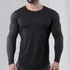 Heren T-shirts 2023 Mannen Sport Hardlopen T-shirt Vrije Tijd Sneldrogend Fitness Top Elastisch Basketbal Training Sweatshirt