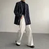 Män kostymer premium sammet vintage blazers män mode lös kausal kostym kappa koreansk streetwear jacka för