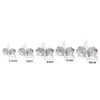 Stud 40/20/12Pair/ Set Classic Fashion Color Cz Element Stud Earrings For Women Crystal Zircon Studs Earring Mens Jewelry Wholesal Dhg Otvg1