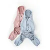 Vêtements pour chiens Chiot imperméable à capuche Slicker Poncho à quatre pattes Veste de pluie imperméable manteau coupe-vent pour petits chiens moyens