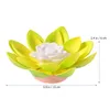 Ljushållare Flower Floating Lights Lotus Night Lantern Led Pool Outdoor Wedding Decorations