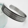 12pcs Jeremiah 2911 Lords prayer Stainless steel Bangles Bracelets Men 2017 Fashon Wristbands Whole Cuff Religious Jewelry Lot229R