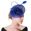 Basker hattar kvinnor elegant hästkapplöpningsfestival damer fedoras fascinator brud hårnål huvudbonad femme mariage lm064