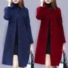 Women s Fur Faux Women Long Trench Coat British Pattern Jacket Thicken Warm Winter Cloak Beautiful Slimming Plus Size Overcoat S 3XL Drop 231025