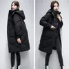 Parka à capuche pour femme, veste épaisse et chaude, manteaux bouffants rembourrés en coton, vêtements longs décontractés, vêtements d'extérieur coupe large, nouvelle collection hiver