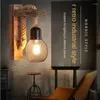 Wandlamp Amerikaans Landelijk Retro Café Industrieel Wind Gangpad Decoratief Restaurant Bar Creatief Hout Kunst Houten