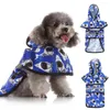 Dog Apparel Raincoat Waterproof Pet Breathable Hooded Rainwear Reflective Rain Jacket Supplies