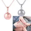 Chaînes Vintage Femmes Bola Pendentif Boule Collier Cadeau Pour Mère Bébé Bijoux