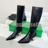 Designer Boots Womens Dress Shoes Knee High Boots Fur Sexy and Hot Black Boots Men's Shark Boots Cowhide Hunter Cowboys Luxury Leather Boots Booties