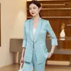 Women's Two Piece Pants Suit Spring And Summer High-End Temperament Casual Graceful Fashionable Professional Tailored Red