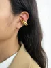 Sırtlar Küpe Delmeyen Paslanmaz Çelik Altın Kaplama Tıknaz Kulak Kuff Unisex Bold Derecesi Kalın Kıkırdak