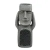 크리스마스 장식 See Hear Speak No Evil Garden Easter Island Statues 창조적 인 수지 조각 야외 장식 홈 화병 동상 장식 입상 231025