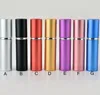 DHL 5 ml parfymflaska aluminium Anodiserad kompakt parfymatomizer Fragrance Glass Scent-flaskor Travel Makeup Spray Bottle C388