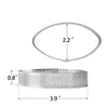 Outils de cuisson en forme de bateau, anneau à tarte à trois coins en acier inoxydable, tour, moule à gâteau, Mousse perforée