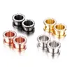 Rvs Top Kwaliteit Kristal Zirkoon Oor Tunnels Plug Schroef Fit Kleurrijke Oor Flesh Gauge Oor Expanders Jewelry269L