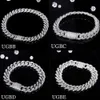 Ugb Hip Hop hommes Gra certifié 925 argent Sterling glacé Miami Vvs Moissanite diamant chaîne à maillons cubains collier