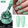 Nail Polish 7ml Snowflake Gel Nail Polish UV LED Semi Permanent Milky White Pink Glitter Snow Sequins Gel Nails Art Design Varnish Manicure 231024