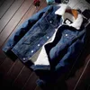 Jaquetas atacado plus size S-6XL na moda lã quente grosso denim 2023 moda inverno masculino jean casaco outwear cowboy yq231025
