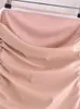 Zbiorniki damskie różowe rurka top samica na ramię brązowe sztuczne skórzane kobiety y2k backless seksowne gorset uprawa kobienia bustier bez rękawów