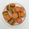 Hamburger Miniatuur Mini Hars Voedselvorm voor DIY Sieraden Accessoires Nep Decoratie 1222138