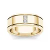 14k Yellow Gold FL Diamond Ring For Men Women Classic Anillos de Bizuteria 14K Gold Wedding Fine Jewelry Ring for Man Gemstone253f