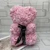 Decorative Flowers Wreaths 25CM High Roses Bear Valentine's Day Teddy Bears 14 Colors Holiday High-grade DIY Gifts Christmas Gift Wedding Decoration 231024