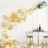 Christmas Decorations Champagne balloon big champagne glass bottle aluminum foil latex balloon wedding christmas birthday party decoration 231024
