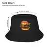 Berretti Double Cheeseburger 2 Modello Cappello a secchiello Panama per bambini Cappelli Bob Autunno Pescatore Estate Spiaggia Cappellini unisex