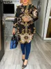 Blouses femme Chemises grande taille 5XL VONDA chemisiers bohème femmes chemise longue à manches longues imprimé Vintage hauts tunique mode décontracté Blusas Femininas T231025