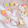 50 Stuks Veel Leuke Eenhoorn Componenten Ambachten Regenboog Cartoon Plaksteen Planar Hars Boog Materialen Diy Arts Crafts Sticker Accessoires 249G