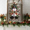 Juldekorationer Juldekoration Snowman Swag Wreath Christmas Hängande ornament framför dörren väggdekorationer God julgran krans 231023