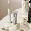 Tandborstehållare Electric Toothborste Holder Badrumsorganisatör Keramisk ostformad tandborstehållare Badrumstillbehör Tandkräm Förvaring RA 231025
