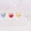 Breloques en forme de pentagramme de fruits transparents, 10 pièces, verre à vin, tasse en résine, pendentif pour la fabrication de bijoux, accessoires de bricolage