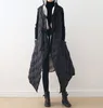 Manteaux d'hiver au Design Original, gilet en coton à Clip des deux côtés à porter, Long, épais, ample, grande taille